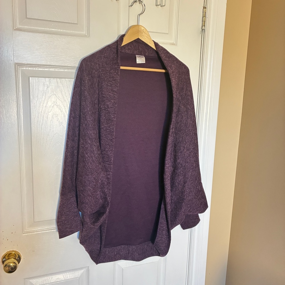 Boutique Flomi Blue & Purple Open Vest Cardigans | Size XL | Made in Canada 🇨🇦